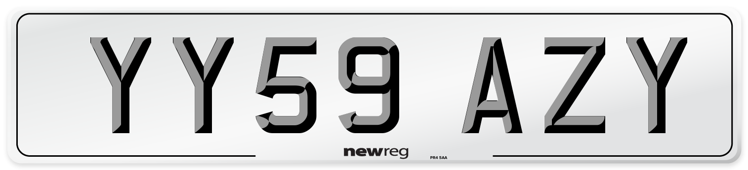 YY59 AZY Number Plate from New Reg